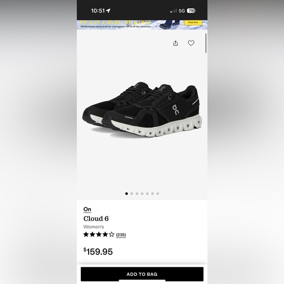 On Cloud Women’s Running Sneakers - Picture 8 of 8